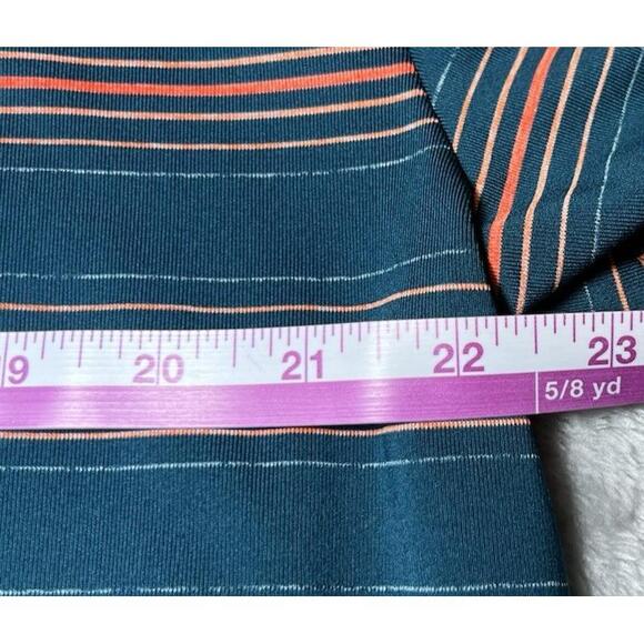 Under Armour Polo Shirt Mens Size XL Green Orange‎ Striped Bald Mountain Golf - Picture 11 of 13